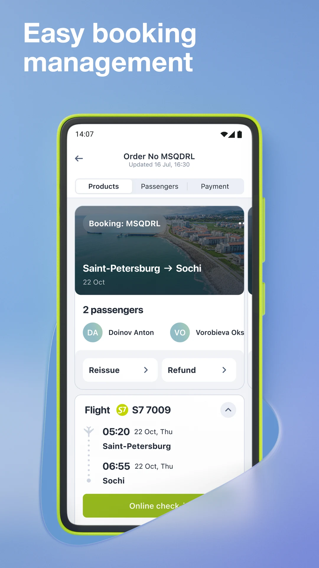 S7 Airlines: happy travels screenshot