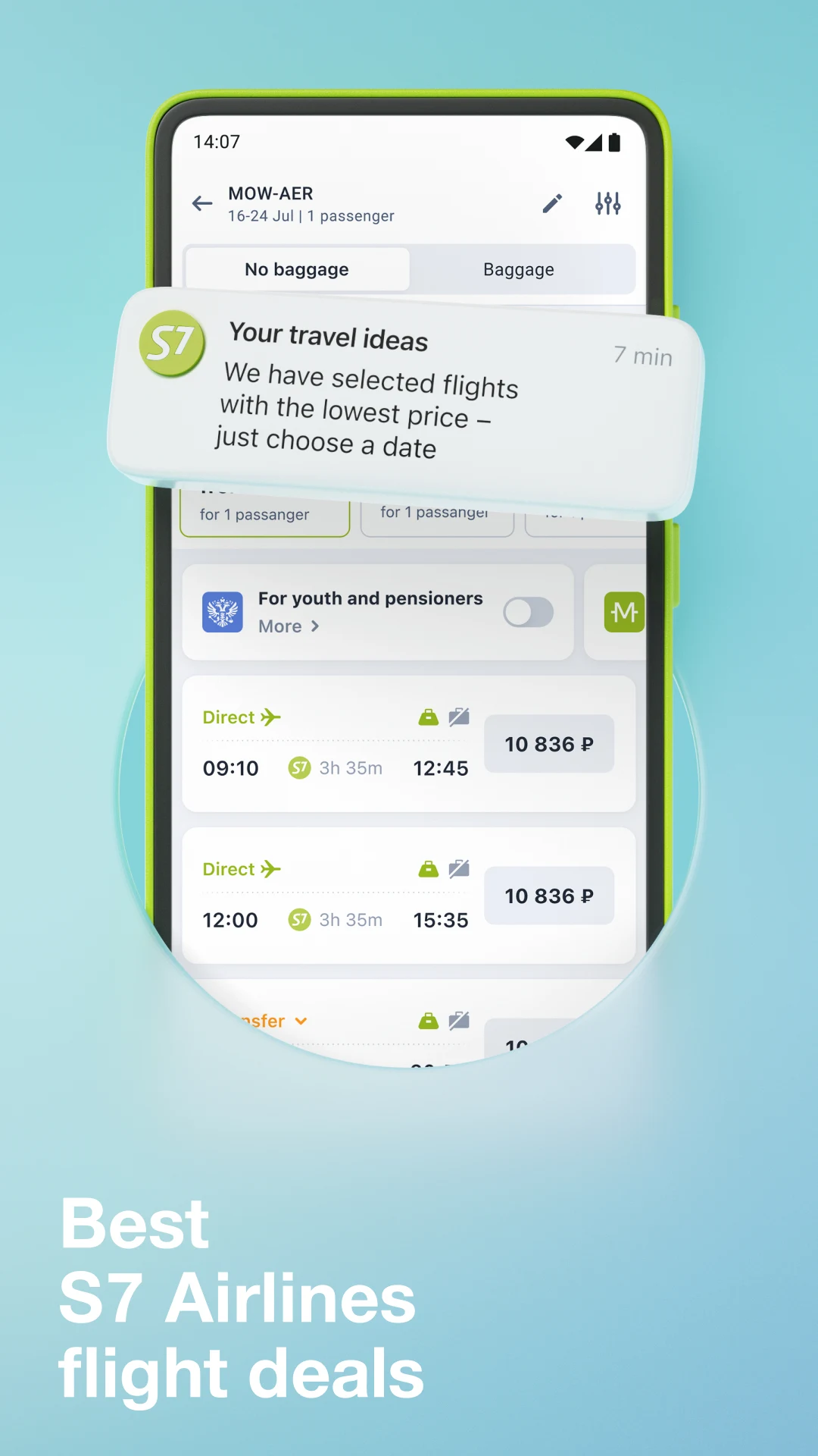 S7 Airlines: happy travels screenshot